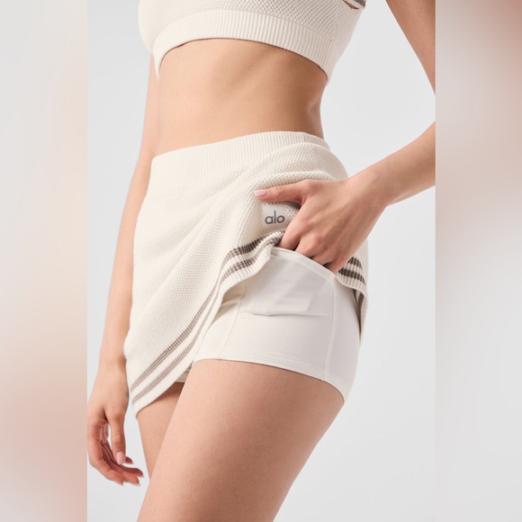 COPY - Alo Yoga Tennis Club Sweater Knit Skirt - Picture 3 of 5